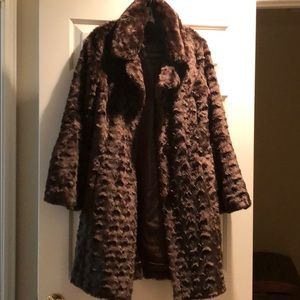 FAUX fur coat